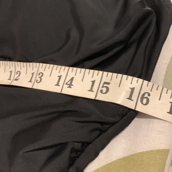 Black Tankini Bathing Suit Top  Size 16 very small for a size 16 - Picture 11 of 15